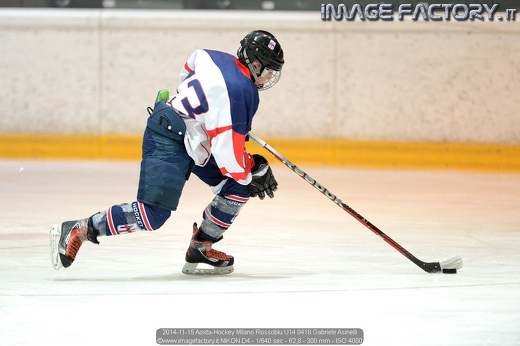2014-11-15 Aosta-Hockey Milano Rossoblu U14 0418 Gabriele Asinelli